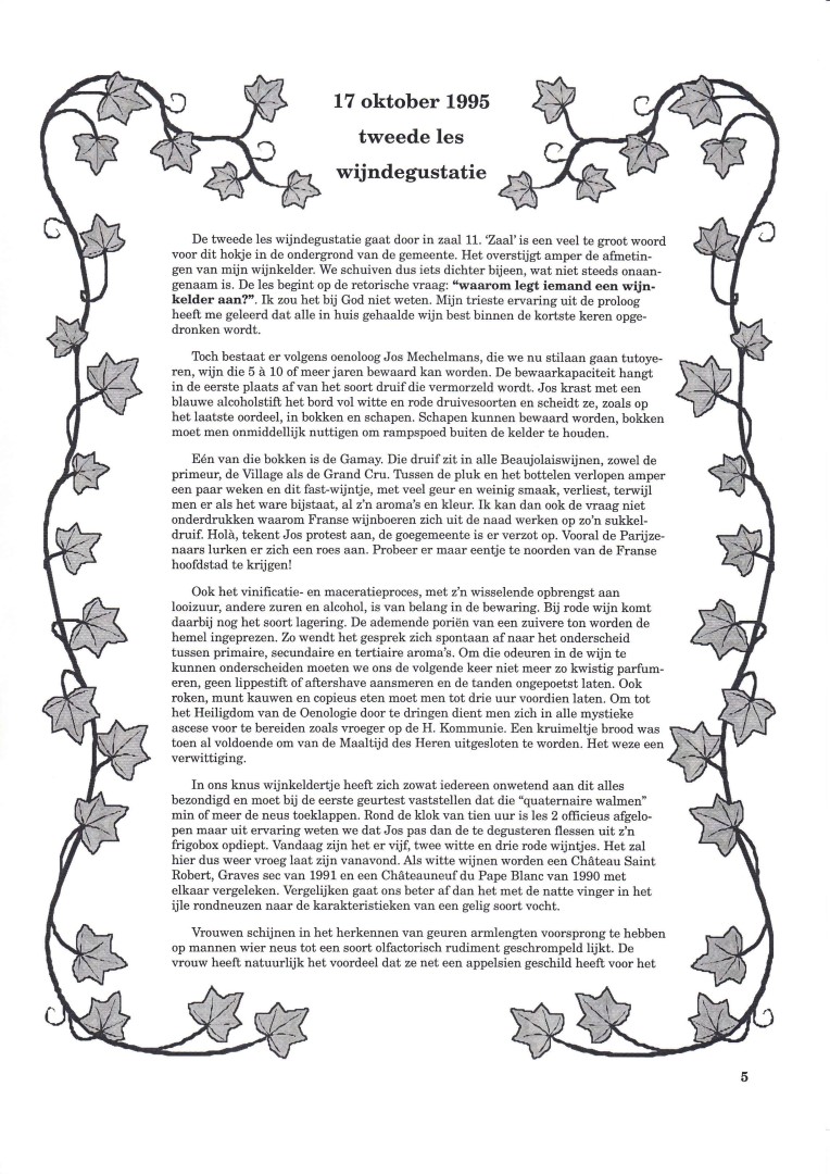Wijndegustatie artikel